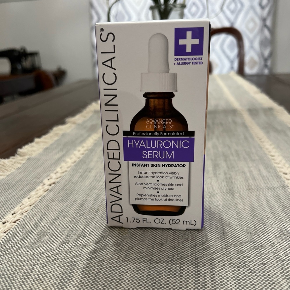 Advanced Clinicals Pure Hyaluronic Acid Serum For Face | Facial Moisturizer |...